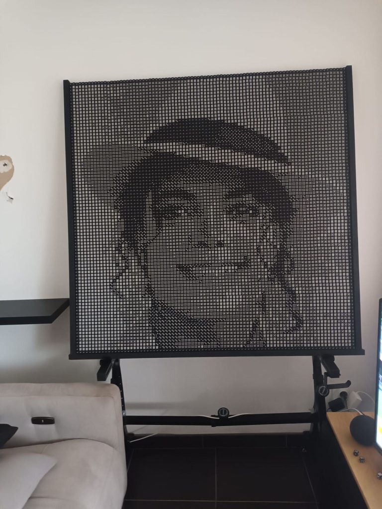 Tableau de Michael Jackson le roi de la pop en dés à jouer